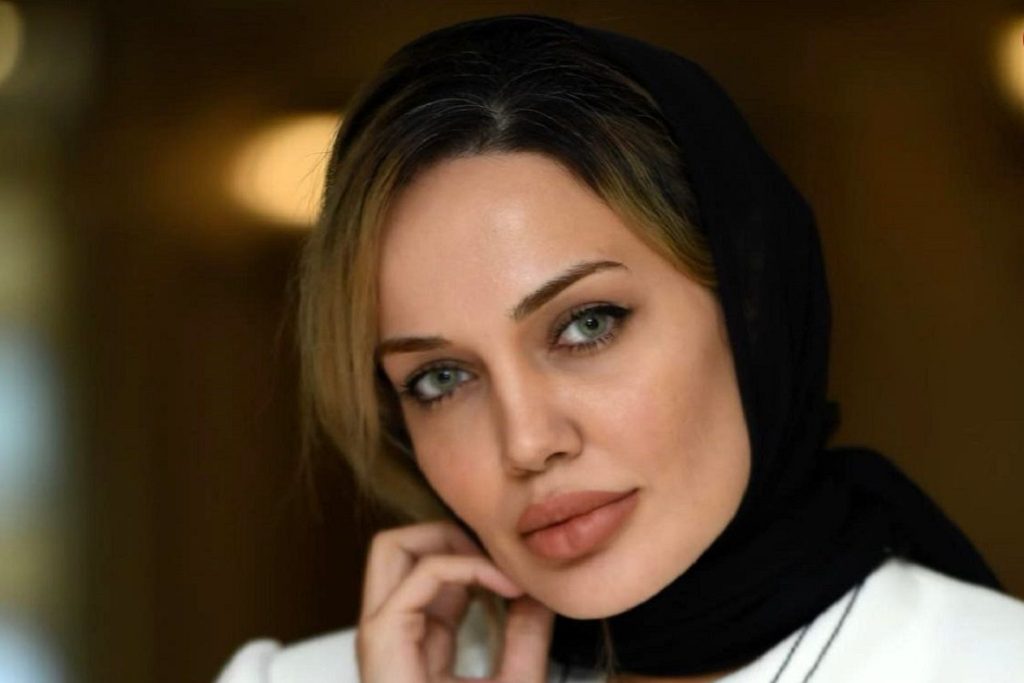 عکسی جالب و دیدنی را از بدل ایرانی آنجلینا جولی
