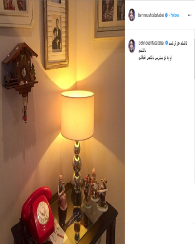 عکسی جذاب از اتاق خواب بهنوش طباطبایی